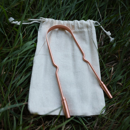 Copper Tongue Scraper | Plastic Free