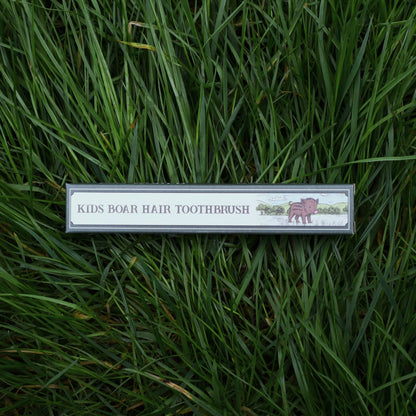 Kid's Boar Bristle Bamboo Toothbrush