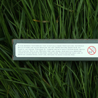 Kid's Boar Bristle Bamboo Toothbrush