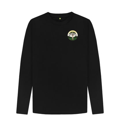 Black Long Sleeve T-Shirt (Front Logo) - Men's