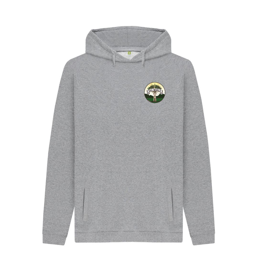 Light Heather Pullover Hoodie (Front Logo) - Men's