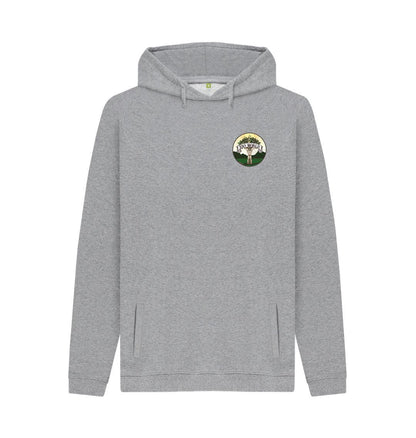 Light Heather Pullover Hoodie (Front Logo) - Men's