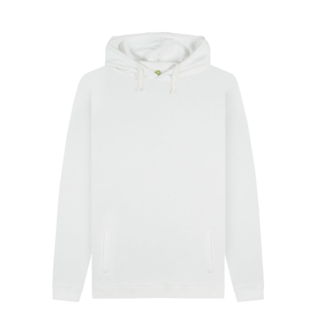 White Pullover Hoodie - Men's