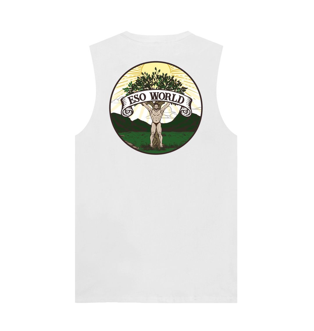 White Vest (Back Logo) - Men's