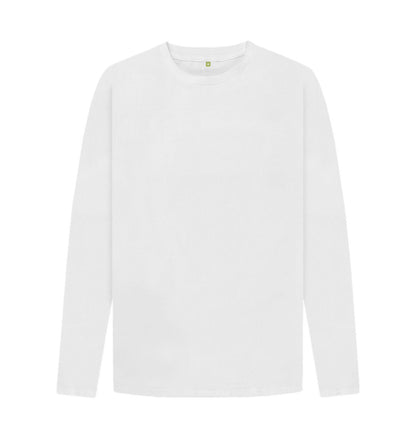 White Long Sleeve T-Shirt - Men's