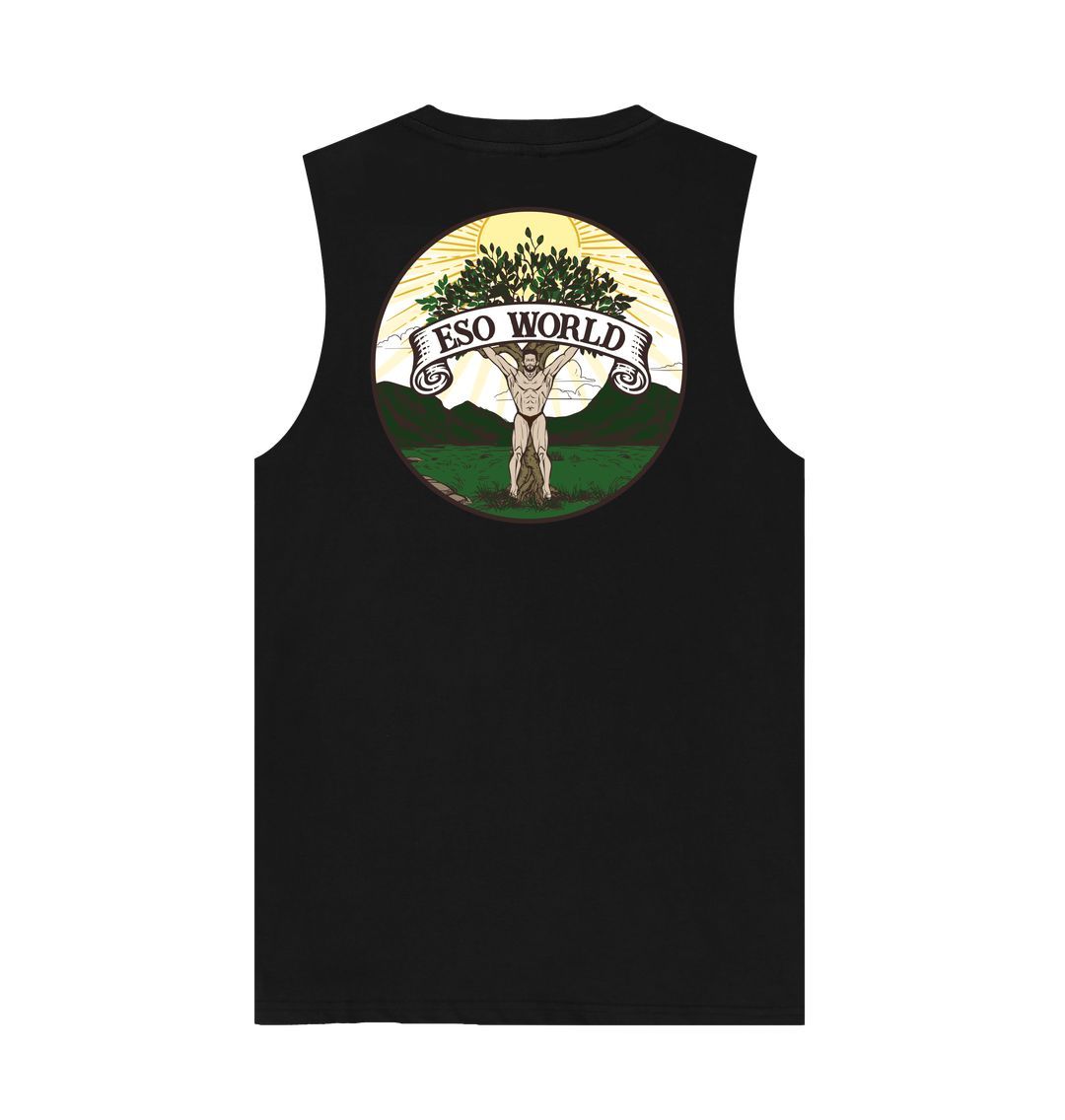 Black Vest (Back Logo) - Men's